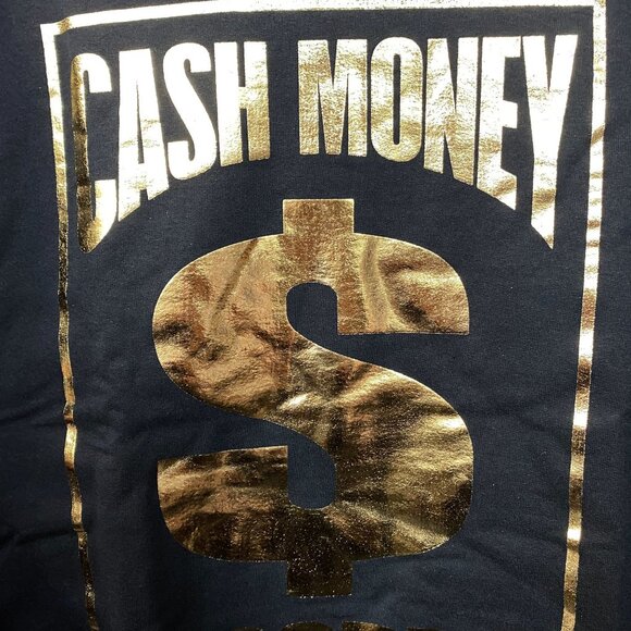 Cash Money Records Gold Foil Logo Crewneck Sweater Large - Picture 2 of 4